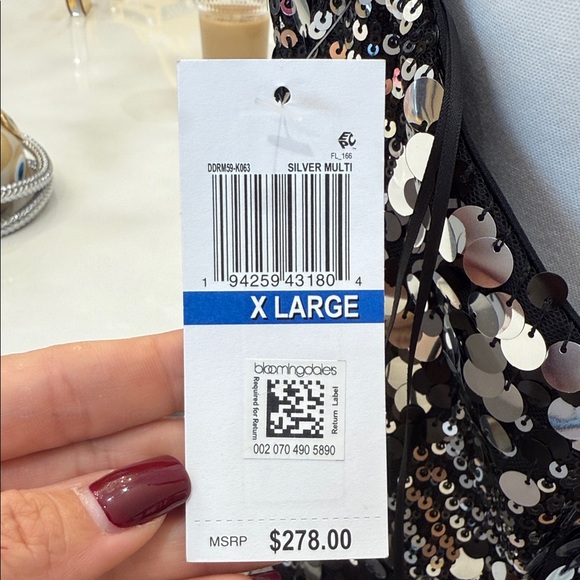 Dress the Population Black and Silver Sequin Mini Dress - Picture 7 of 7